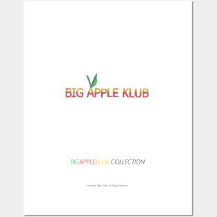 BIG APPLE KLUB Script Motif Posters and Art